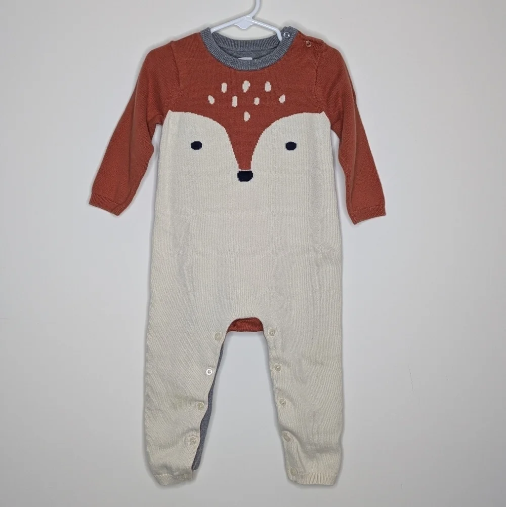 Baby Gap Fox Knit Romper 18-24m